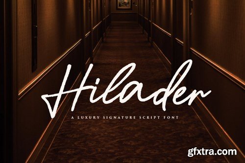 Hilader Signature Font