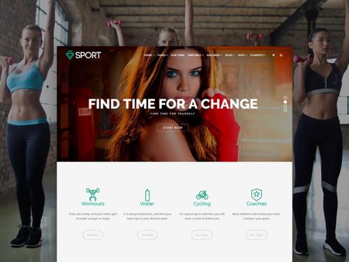 Sport WordPress Theme Home Page - sport-wordpress-theme-home-page