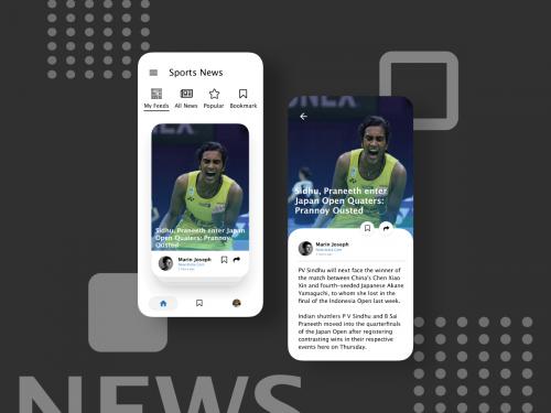 sports news app concept - sports-news-app-concept