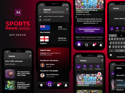 Sports News App Design - sports-news-app-design