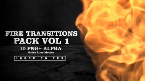 Videohive - Fire Transitions Pack Vol 1