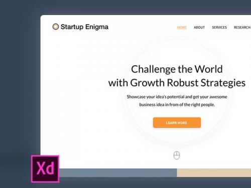 Startup Enigma an Adobe XD theme for Startup and Digital Agency. - startup-enigma-an-adobe-xd-theme-for-startup-and-digital-agency