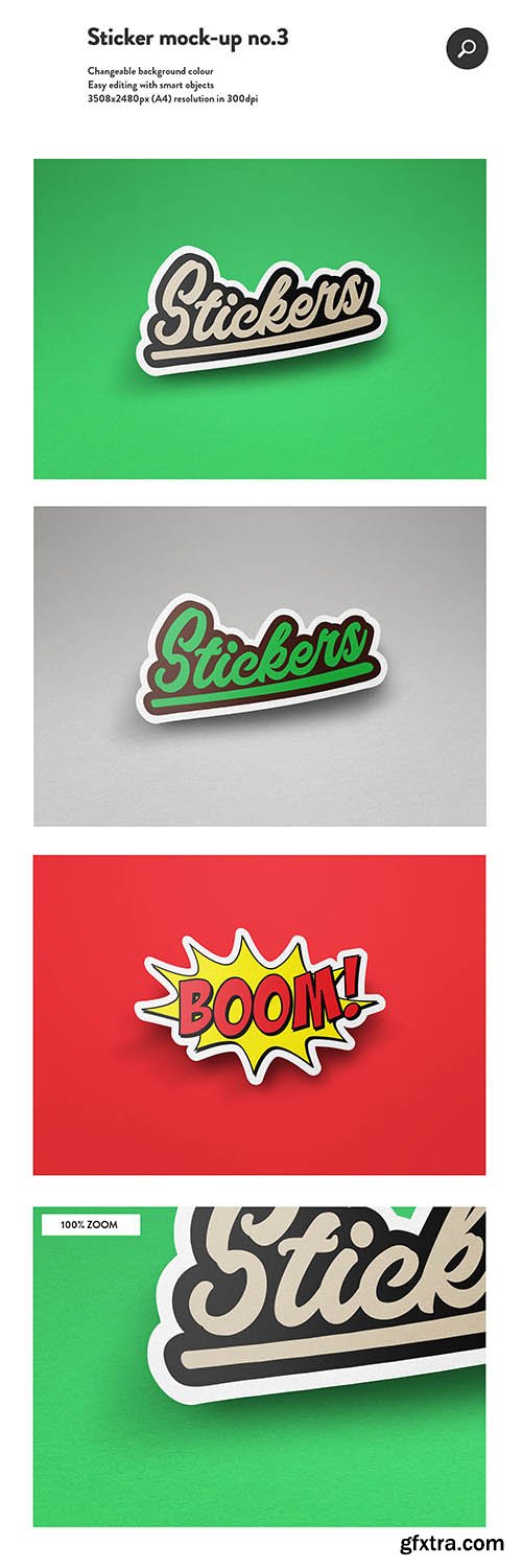 CreativeMarket - 8 Sticker & logo mock bundle 2410625