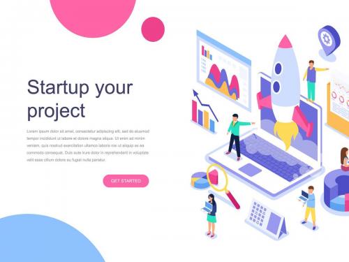 Startup Your Project Isometric Concept - startup-your-project-isometric-concept-fb144bf6-7e09-41ec-8105-ed8d0a5e2d67