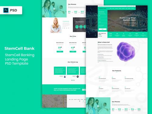 StemCell Banking Landing Page PSD Template - stemcell-banking-landing-page-psd-template