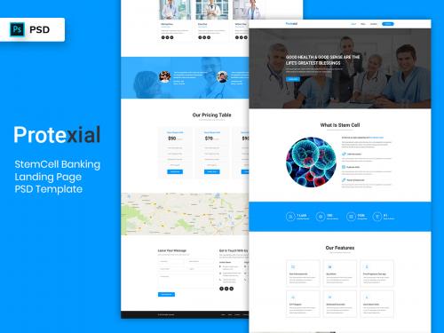 StemCell Landing Page PSD Template - stemcell-landing-page-psd-template