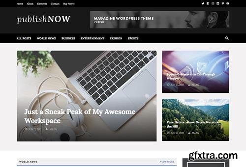 HappyThemes - PublishNow Pro v1.0 - WordPress Magazine Theme