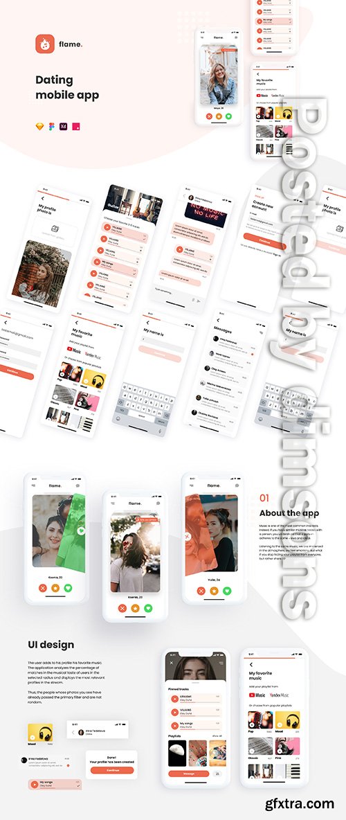 Dating Mobile Application UI Kit
