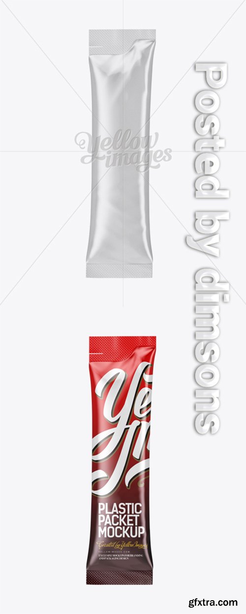 Plastic Liquid Sachet Mockup 12009