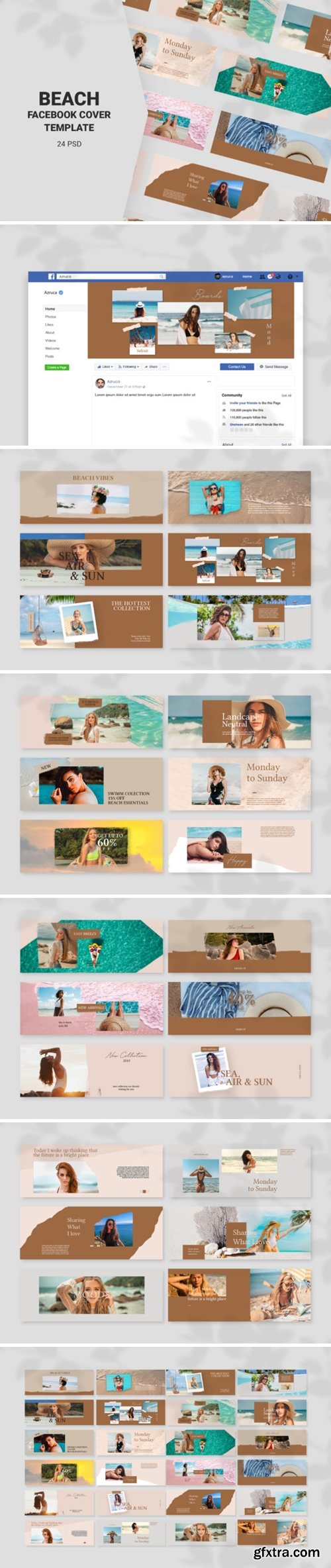 Beach Facebook Cover Templates 2697766