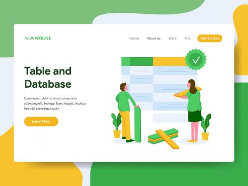 Table and Database Illustration - table-and-database-illustration