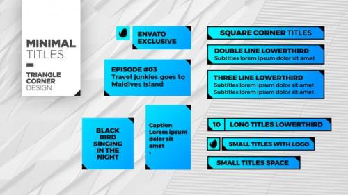 Videohive - Triangle Corner Titles