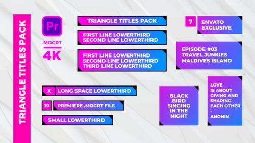 Videohive - Triangle Titles Pack