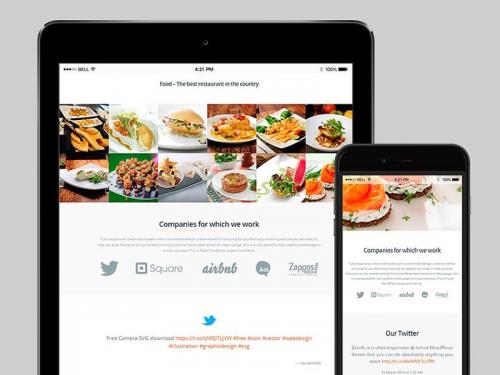 Tablet View - Food WordPress Theme - tablet-view-food-wordpress-theme