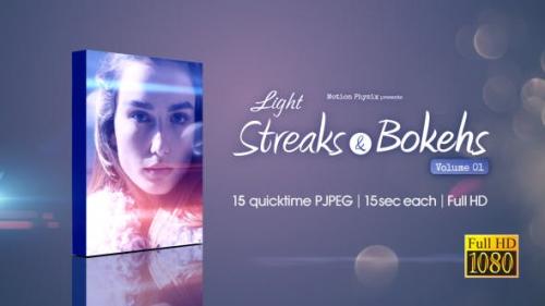 Videohive - Light Streaks and Bokehs Vol 1