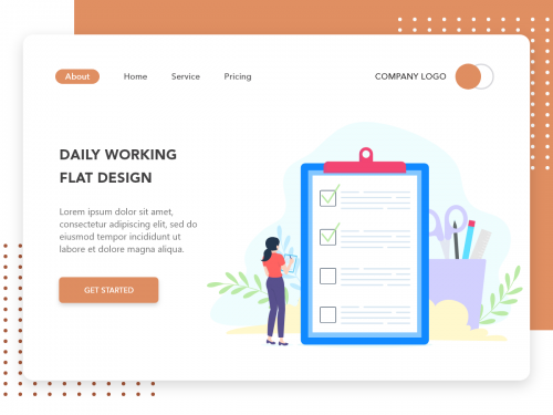 Task Schedule flat design concept for Landing page - task-schedue-flat-design-concept-for-landing-page