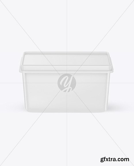 Matte Plastic Container Mockup 55141