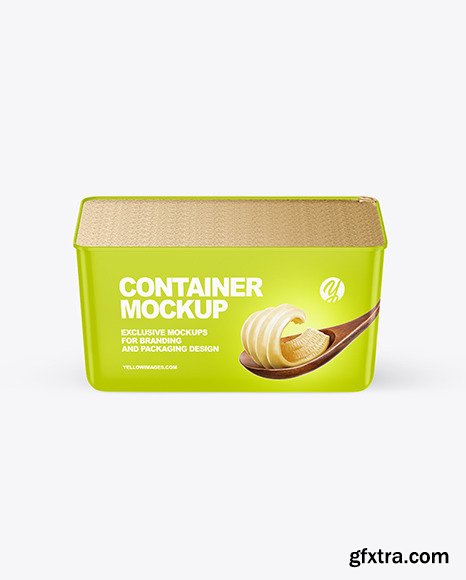 Matte Plastic Container Mockup 55141