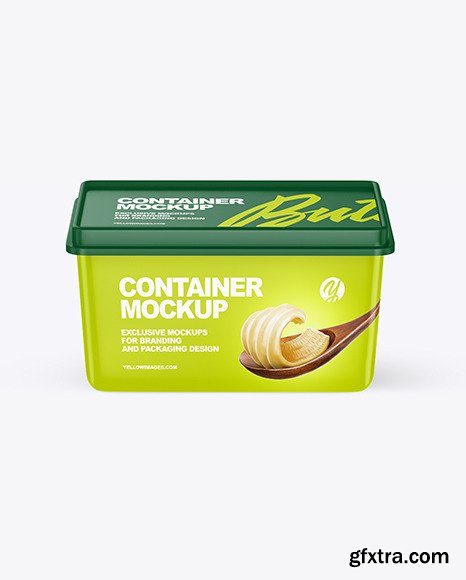 Matte Plastic Container Mockup 55141