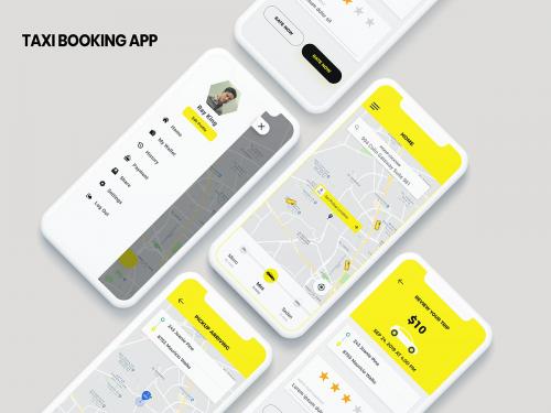 Taxi Booking App UI - taxi-booking-app-ui