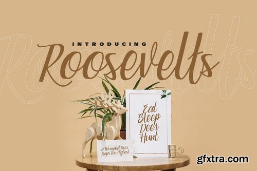 Roosevelts - Display Script Font