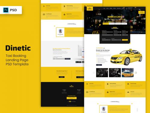 Taxi Booking Landing Page PSD Template - taxi-booking-landing-page-psd-template