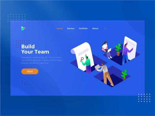 Team Work - Isometric Illustration 1.1 - team-work-isometric-illustration-1-1