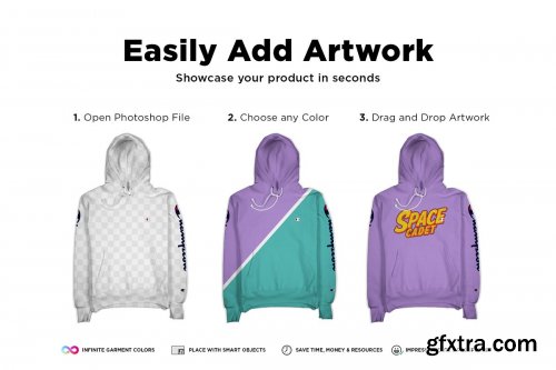 CreativeMarket - Champion Hoodie Mockup 4375073