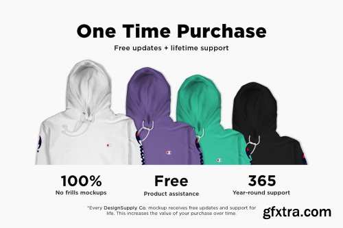 CreativeMarket - Champion Hoodie Mockup 4375073