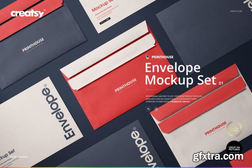 CreativeMarket - Envelope Mockup Set 01 4426020  