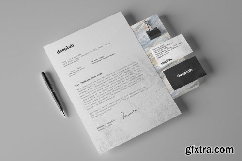 CreativeMarket - Stationery Branding Mockup Set 4433972