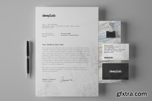 CreativeMarket - Stationery Branding Mockup Set 4433972