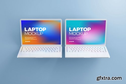 CreativeMarket - Macbook Pro Clay Mockup set 4430877