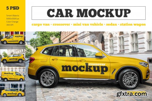 CreativeMarket - Car Mockup Set 4423561