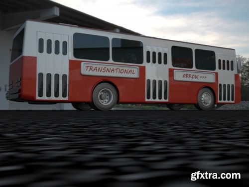 Turbosquid - City bus arrow 3D model