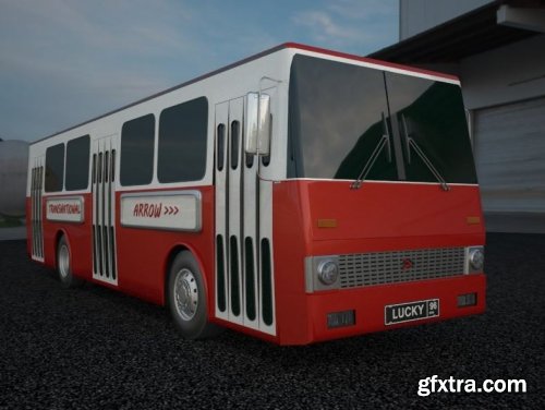 Turbosquid - City bus arrow 3D model