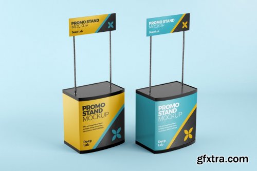 CreativeMarket - Promo Stand Mockup Set 4430538