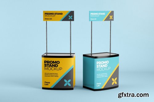 CreativeMarket - Promo Stand Mockup Set 4430538