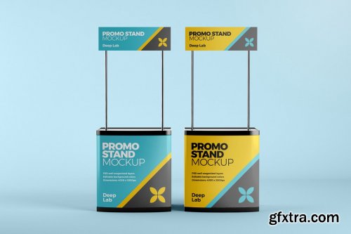 CreativeMarket - Promo Stand Mockup Set 4430538