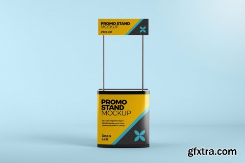 CreativeMarket - Promo Stand Mockup Set 4430538