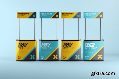 CreativeMarket - Promo Stand Mockup Set 4430538