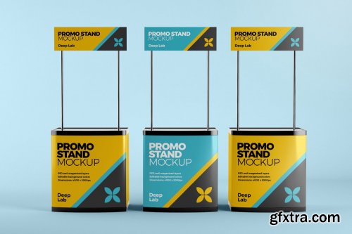 CreativeMarket - Promo Stand Mockup Set 4430538