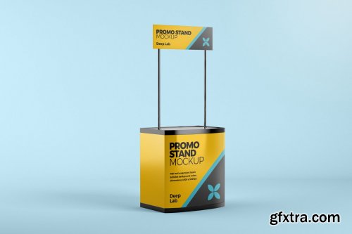 CreativeMarket - Promo Stand Mockup Set 4430538