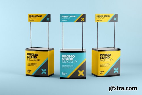 CreativeMarket - Promo Stand Mockup Set 4430538