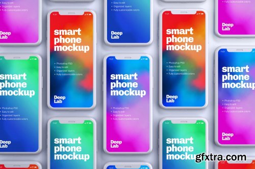 CreativeMarket - iPhone 11 Pro Clay Mockup Set 4434088