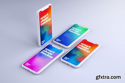 CreativeMarket - iPhone 11 Pro Clay Mockup Set 4434088