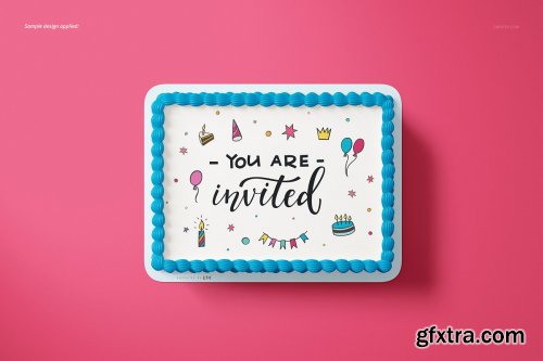 CreativeMarket - Edible Cake Topper Mockup Set 4327451