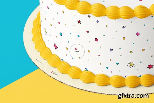 CreativeMarket - Edible Cake Topper Mockup Set 4327451