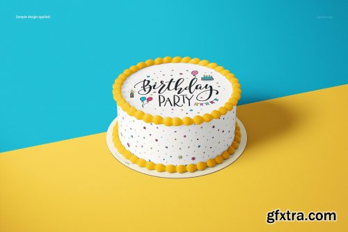 CreativeMarket - Edible Cake Topper Mockup Set 4327451