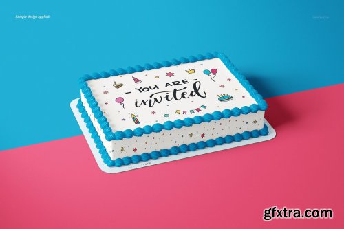 CreativeMarket - Edible Cake Topper Mockup Set 4327451